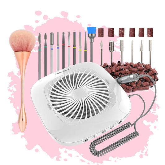 2 in 1 Nail Dust Collector Kit