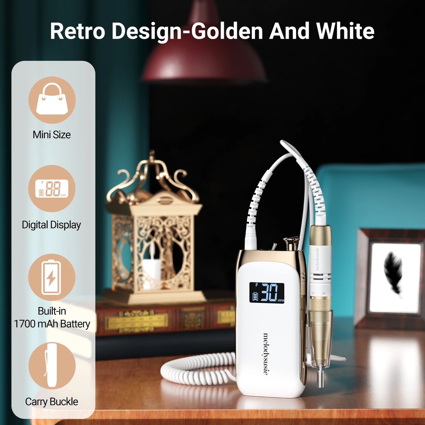 Jade Rechargeable Nail Drill 30,000RPM