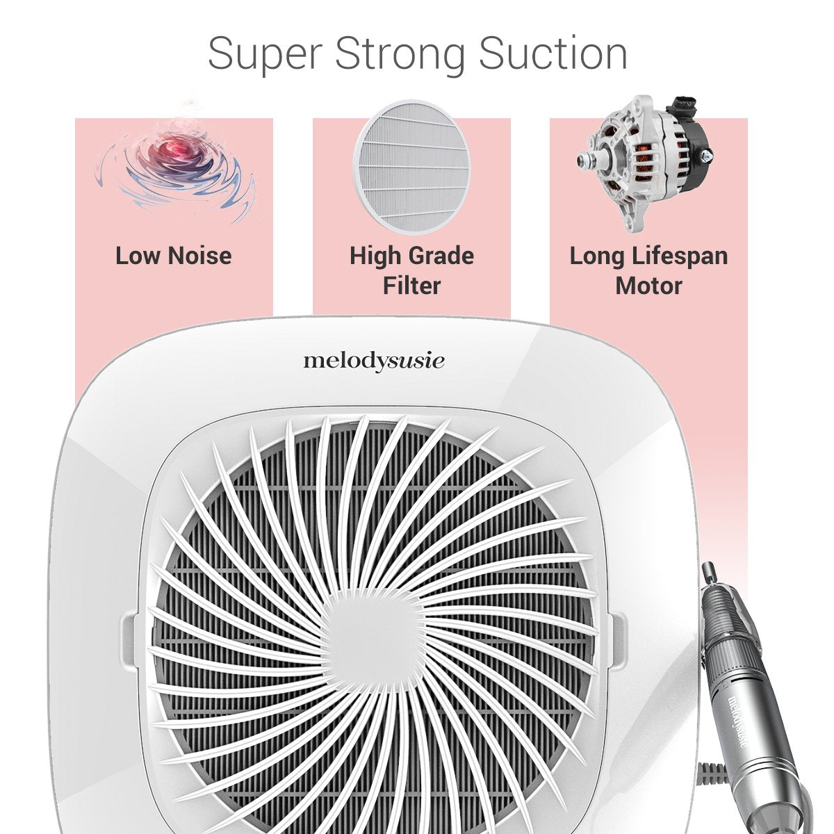 nail dust collector super strong suction